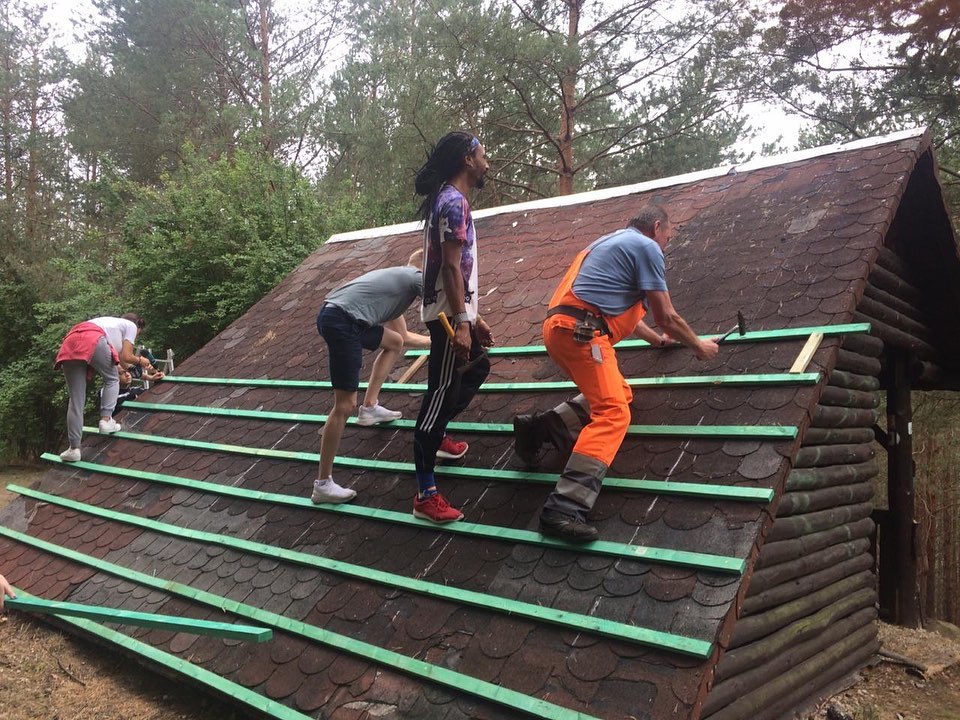 arbeitsprojekt huette
